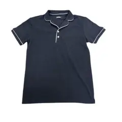 ZARA ポロシャツ　半袖　モード　ブラック　古着　8aのサムネイル