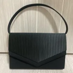ブラックフォーマルバッグ プリーツデザイン