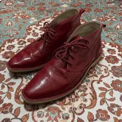 archive diesel leather boots red 26.5cm