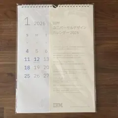 【新品】IBM ユニバーサルデザインカレンダー 2026