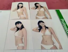 海江田純子　写真　はがきサイズ　4 枚　タレント　アイドル