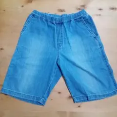 UNIQLO デニムハーフパンツ 160中古品