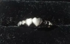 ダブルハート シルバー リング 10号