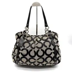 COACH コーチ トートバッグ 肩掛け オプアート 大容量 A4収納可のサムネイル
