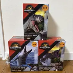 ジュラシックワールドフィギュア、T-Rex、モササウルス、スピノサウルス　全３種