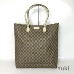 GUCCI グッチ GGスプリーム トートバッグ PVC レザー ベージュ