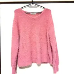 【美品】レディース　グローブ grove モヘア シャギーニット セーター