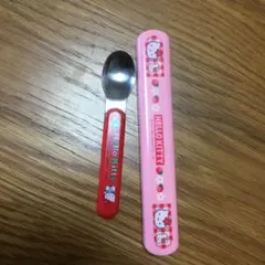 Hello Kitty 子ども用スプーン 箸　箸箱　レトロ