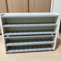 【3COINS】木製2段×2 シェルフ トミカ・プラレール棚