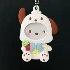 ♡サンリオ＊いちご新聞50周年記念 フォトバッジ付きマスコット　ポチャッコ♡