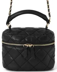 GRL 2Wayキルティングバニティショルダーバッグ[tr534] 黒 ブラック