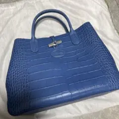 ロンシャン　ハンドバッグ　ブルー