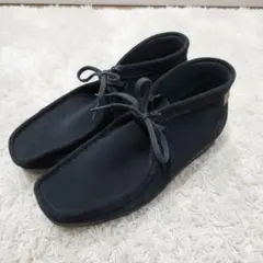 【極美品】Clarks ワラビー 黒 スエード 25cm シェイカーブーツ
