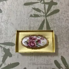 バラの花柄ミラー付きリップケース