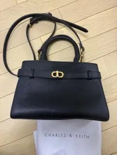 CHARLES & KEITH 2way ショルダーバッグ ブラックのサムネイル