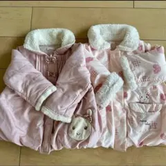 クーラクール 中綿コート ジャケット ピンク 90cm、95cm 2点セット