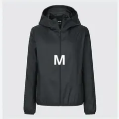 ユニクロ ポケッタブルUVカットパーカー M黒