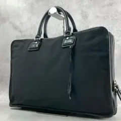 ✨美品✨エルゴポック ナイロン レザー ビジネスバッグ 南京錠 鍵付き 黒のサムネイル