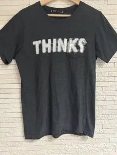 FLOW Tシャツ THINKSプリント ポケット付き