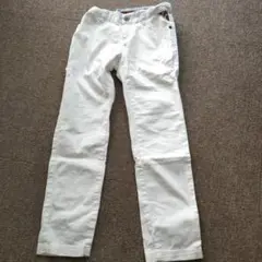 Ask Enquired ホワイト ストレートパンツ 130cm