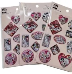 セリア　101匹わんちゃん ウォーターシール ディズニー　ステッカー　３枚SET