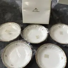 NARUMI 花柄皿 5枚セット 約20cm