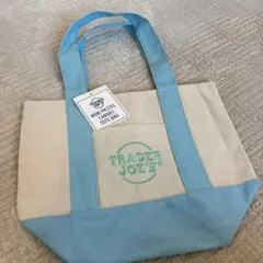 【新品未使用】Trader Joe's ミニトート ブルー