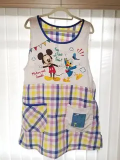 ミッキーマウス・ドナルドダック　保育士　エプロン　M～L