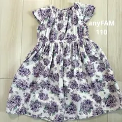 any fam ワンピース　花柄　110