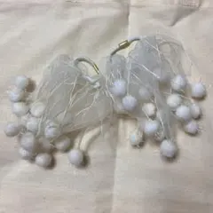 ポンポン付きキラキラヘアゴム2個セット