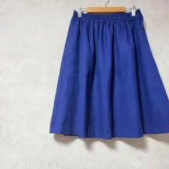 ルノンキュール　フレアスカート　膝丈　青　ビビット　華やかな　綺麗め　春夏のサムネイル
