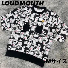 超美品　ラウドマウス　スウェット　プルオーバー　ダンボールニット　総柄　Mサイズ