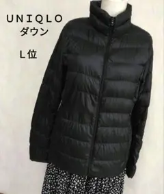 [訳あり]レディースUNIQLO ダウンジャケット L位　[表記なし]ブラック
