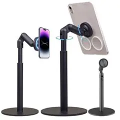 スマホスタンド マグネット MagSafe対応 360度回転 マグネット式
