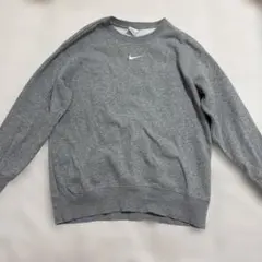 NIKE ナイキ スウェット トレーナー グレー S ワンポイントロゴのサムネイル