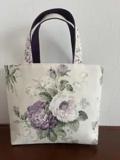ハンドメイド　ローラアシュレイ セシリア　トートバッグ