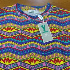 ENRICO COVERI youyoung Tシャツ 総柄　未使用アンティ−クのサムネイル