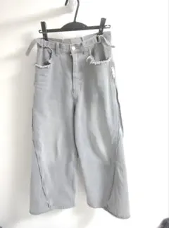 【GRANCY】ZipDesign Buggy DenimPants