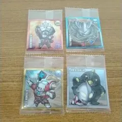 ⑤　4枚セット　ウルトラマン　シール　ウエハース　Vol.5