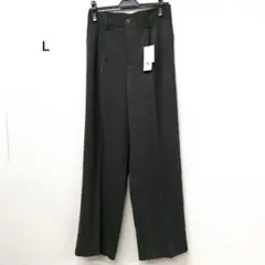 Re:EDIT Lサイズ ダークグレーワイドパンツ274