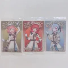 にじさんじ　ウエハース　本間ひまわり　ラトナ・プティ　葉加瀬冬雪　3枚セット