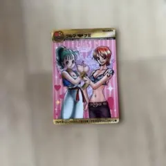 美品】週刊少年ジャンプ40周年 ナミ＆ブルマ カード - メルカリ