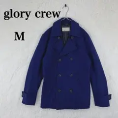 【グローリークルー】チェスターコート Pコート メンズ M ブルー系 毛 混