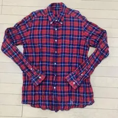 uniform experiment フラグメント チェックシャツ 長袖　3
