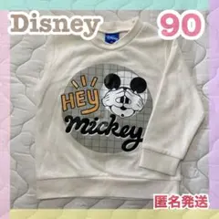 90 ディズニー ミッキー トップス 子供 長袖 キッズ 女の子 トレーナー