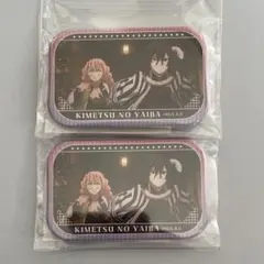 鬼滅の刃 スクエア缶バッジ 甘露寺蜜璃 伊黒小芭内 無限城編ver. 2個