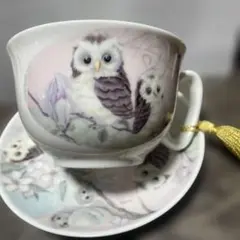 ふくろうカップソーサーセット