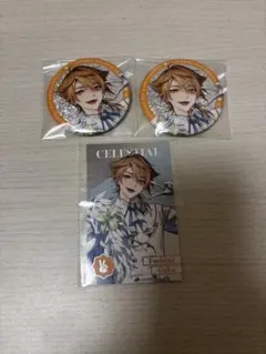 にじさんじ 8周年 伏見ガク グリッター缶バッジ メタルカード