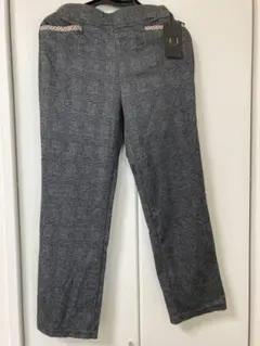 DAKS カジュアルパンツ M グレー チェック柄