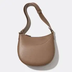 【即購入OK】UNIQLO ユニクロ レザータッチワンハンドルバッグ ブラウン